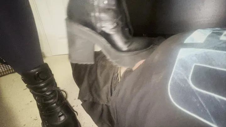 Every day boots make guy cum