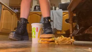 Demonia boots fast food crush