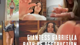 GIantess Gabriella's Path of Destruction