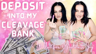 Deposit into My Cleavage Bank: Financial Domination
