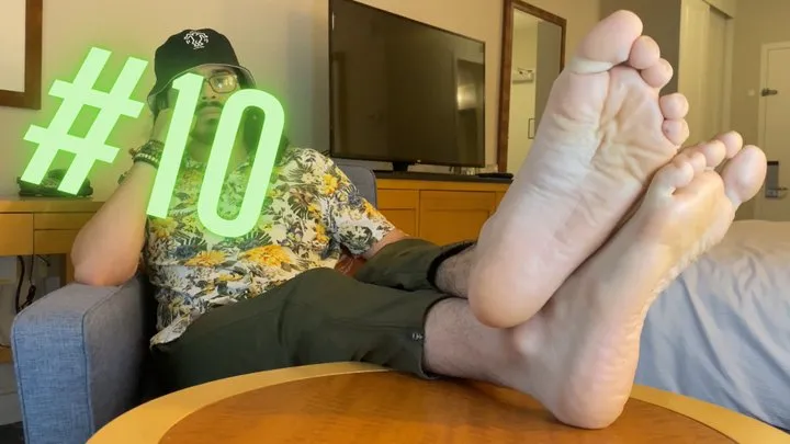 #10 — Bare Male Soles Up in Front of Your Face!