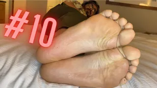 #10 — Wrinkly Male Bare Feet Teasing You on the Bed