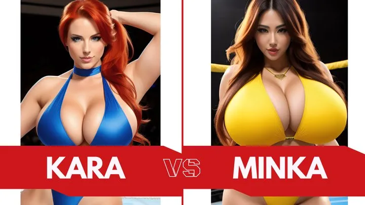 Big Tit Topless Female Wrestling: Minka Kim vs Kara Murphy