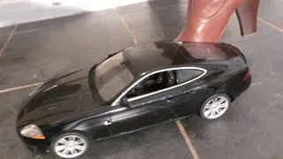 Jaguar XJ6 Crushed Under Katie&#039;s Leather Boots