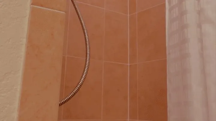 Carissa in the Shower at the Resort