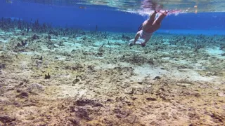 Underwater scooter fun