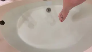 Bathtub Soak for my Sore Bottom (caning shoot recap)