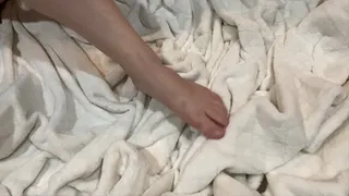 Lotion massage on my sweet round feet