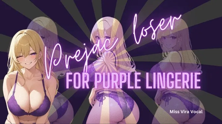 PREJAC LOSER FOR PURPLE LINGERIE-- RPG STYLE CUM CONTROL