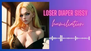 Loser diaper sissy humiliation mind fuck