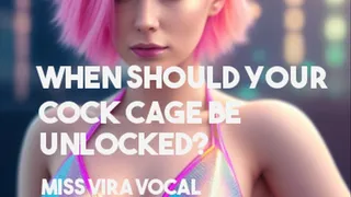 When should your cock cage be unlocked? ASMR permanent chastity encouragement