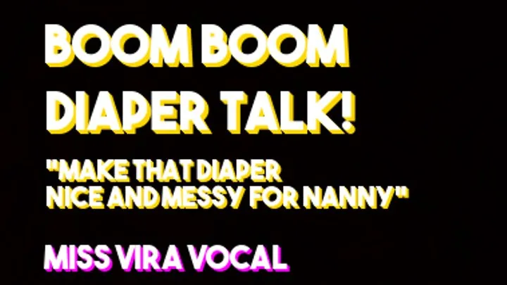 [REMASTERED] Boom boom diaper talk! Nanny wants a messy diaper