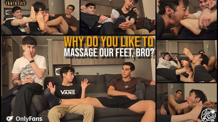 LORD SANTI | MASTER KENT | WHY DO YOU LIKE TO MASSAGE OUR FEET, STEP-BRO?