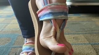 Rainbow Sandals Tease