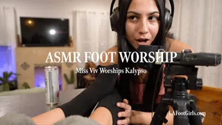 ASMR Foot Worship — Miss Vee Worships Kalypso