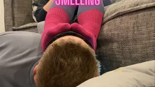 Stinky Pink Sock Smelling