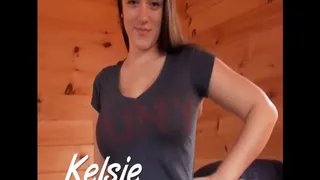 Kelsie 25 Minute Nude Striptease Display & Big Breasts Play