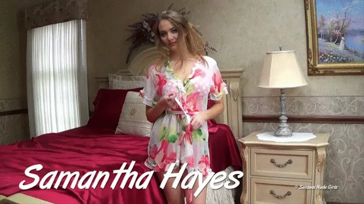 Samantha Hayes 5 Minute Strips Nude Display & Tease