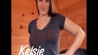 Kelsie 14 Minute Strips Nude & Big Tits Tease