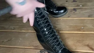 Bbw Boot Worship session