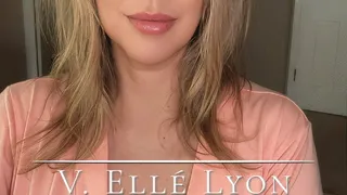 Elle Lyon Putting On Lipstick As She Smokes