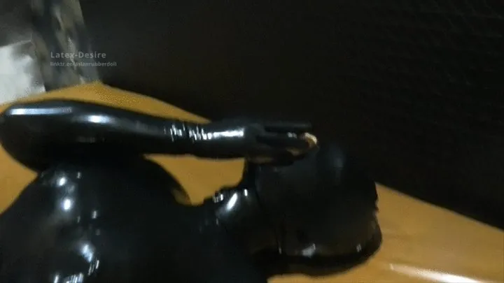 Cum covered 2 pussies latex slut!