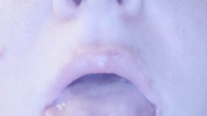 Showing you my tongue and uvula