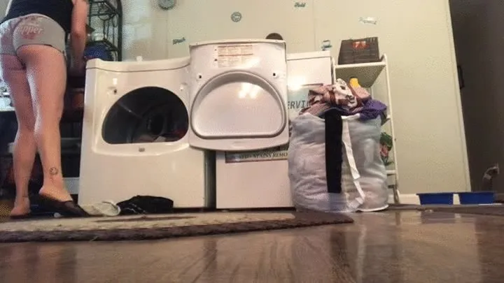 Teeny hides in laundry basket, gets thrown into washer