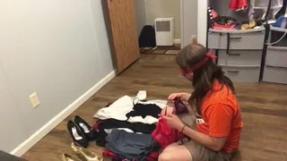 Mistress finds roommate going through her clothes, turns him into a woman