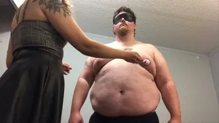 Pulling and flicking beta males sensitive nipples