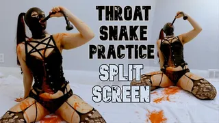 Throat Snake Practice - Split Screen