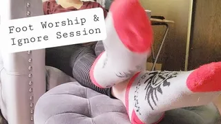 Foot Worship and Ignore Session while playing Video Games