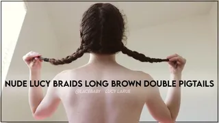 Nude Lucy Braids Long Brown Double Pigtails