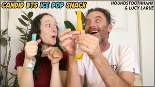 Candid BTS Ice Pop Snack with Hank