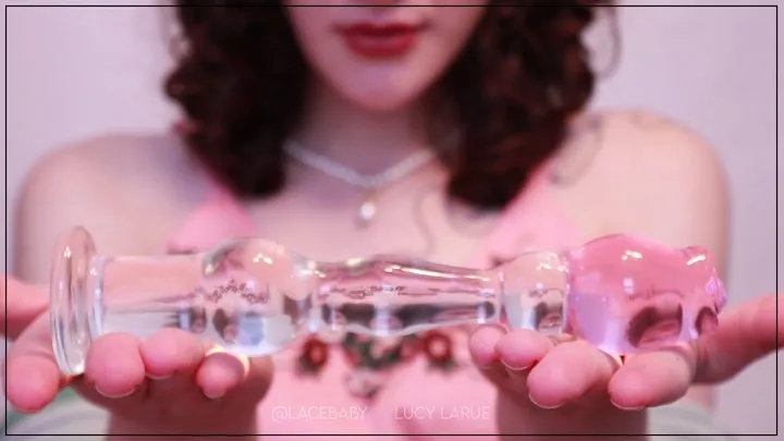 Petticoat Princess Uses Rose Glass Dildo