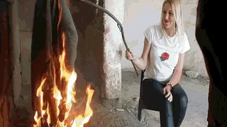 Ex-boyfriend gifts on fire