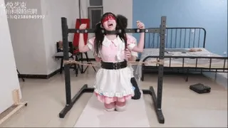?XY Bondage-73?A Maid with Twin Ponytails is Tickled on an Iron Rack