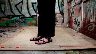 Black Holy Land strappy Sandals