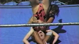 Slams, Flips,Scissors,Bites, and twisted into Ropes- Terri vs Lisa