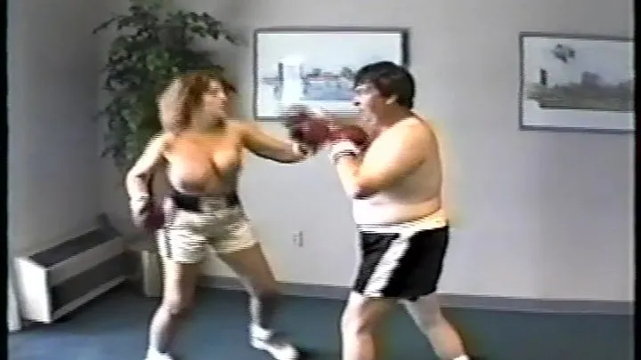 Punched Out, Knocked Down, Smothered In Big Tits-Dawn vs Mike