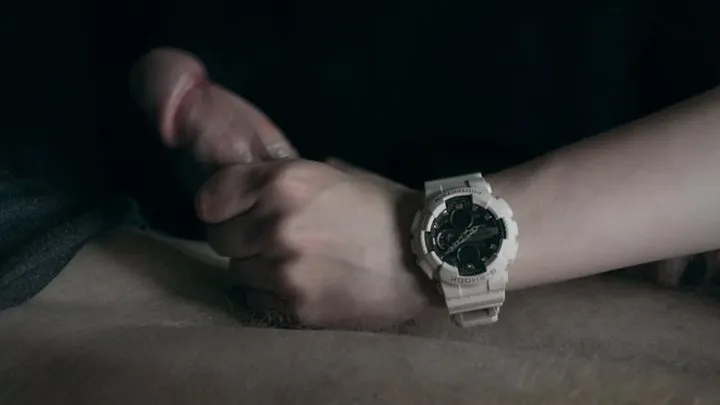 G-Shock Unboxing while Tenn can't wait getting his dick fucked by Amys Hand wearing that beautiful, sexy wrist watch