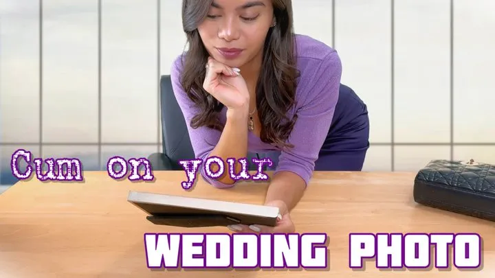 Cum on your Wedding Picture