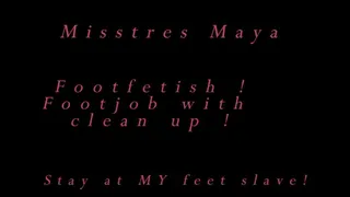 Footjob with Clean Up!