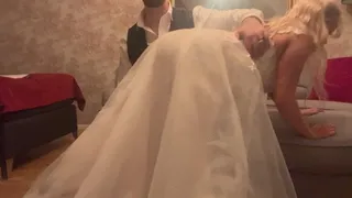 Real wedding spanking