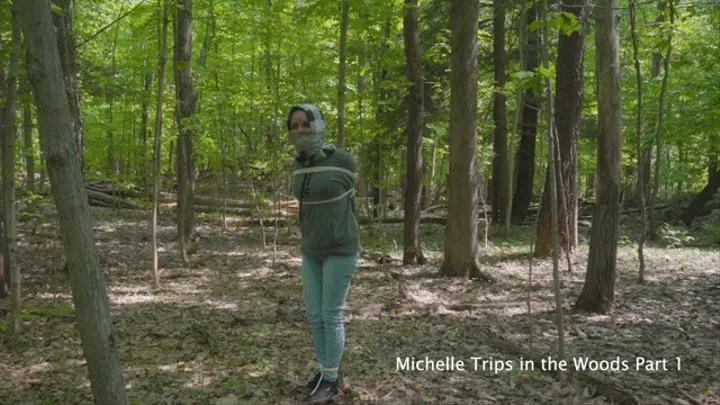 Michelle Trips and Falls in The Woods Part 1