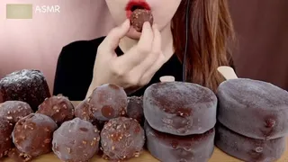 Asian Princess Yani ASMR Chocolate Feast Pt 11 Ice Cream Frozen Pops LOVERS Food Porn Fetish Chewing Licks Noisy Swallowing Close-Up No Talking tight Red Lips