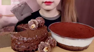 Asian Princess Yani ASMR Chocolate Feast Pt 1 Milk Chocolate LOVERS Food Porn Fetish Chewing Licks Noisy Swallowing Close-Up No Talking tight Red Lips