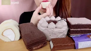 Asian Princess Yani ASMR Chocolate Feast Pt 5 Milk Chocolate Crunchy Mocha LOVERS Food Porn Fetish Chewing Licks Noisy Swallowing Close-Up No Talking tight Red Lips