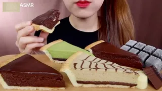 Asian Princess Yani ASMR Belly Fetish Chocolate Feast Pt 6 Milk Chocolate Pies LOVERS Food Porn Fetish Chewing Licks Noisy Swallowing Close-Up No Talking tight Red Lips