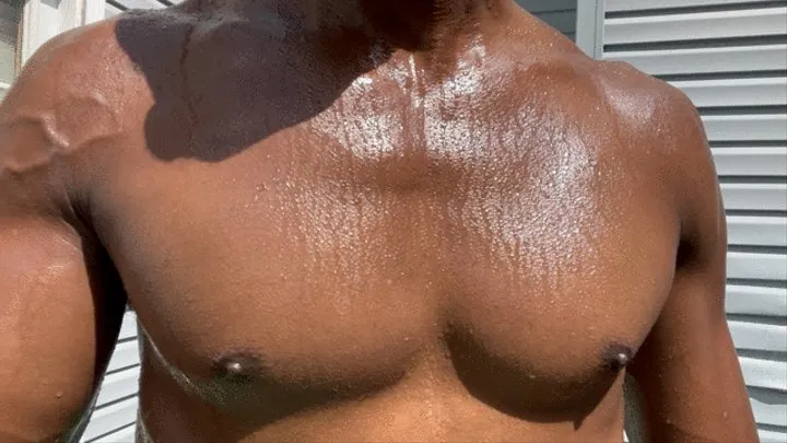 Hot Outside - Sexy Black Muscle 1